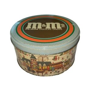 Vintage 1987 M&M's Plain Chocolate Candies Collector’s Tin